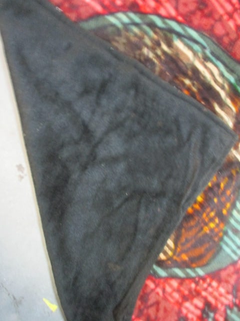 Chase Antique Horsehair Tiger Head Lap Blanket - 3