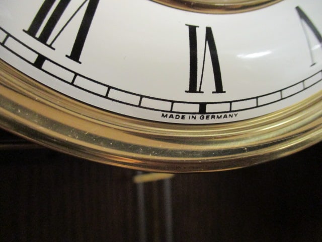 Vintage German Oak 8 Day Wall Clock - 8