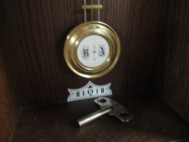 Vintage German Oak 8 Day Wall Clock - 9