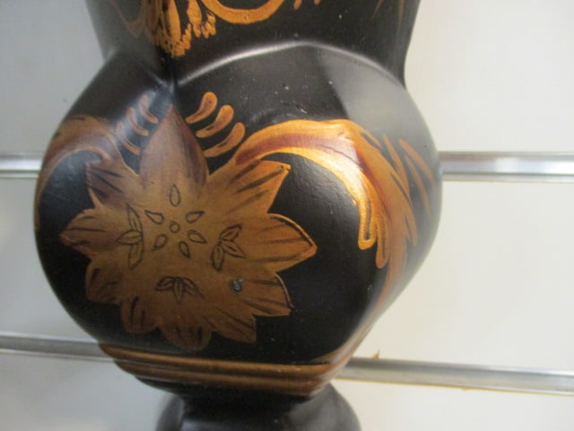 Pair of Hand Decorated Neoclassical Design Wall Pocket Sconces - 7