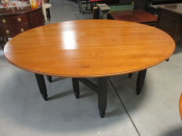Ethan Allen New Country 2 Tone Gate Leg Dining Table - 2