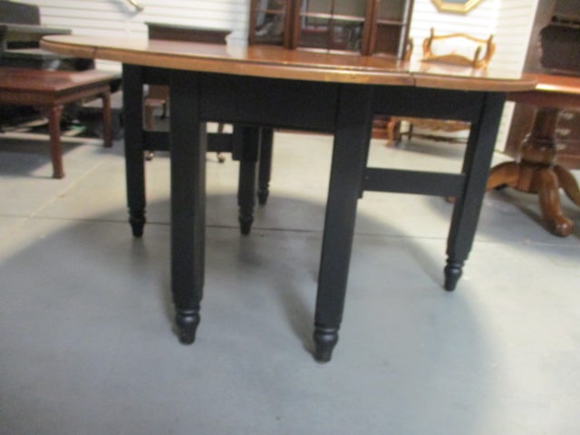 Ethan Allen New Country 2 Tone Gate Leg Dining Table - 3
