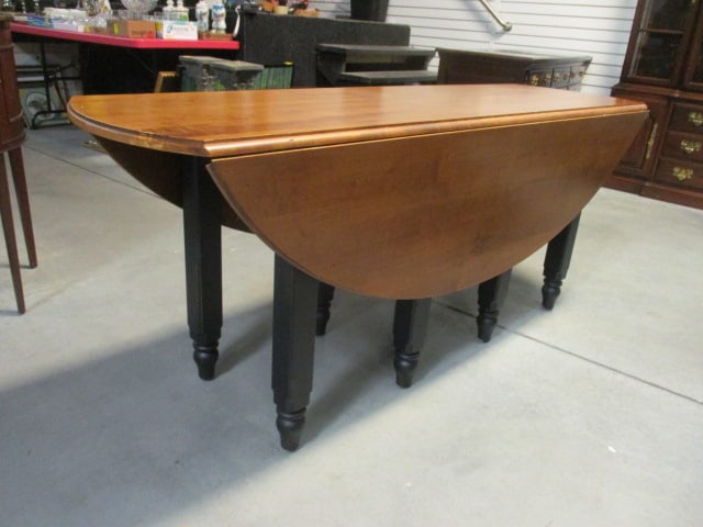 Ethan Allen New Country 2 Tone Gate Leg Dining Table - 7