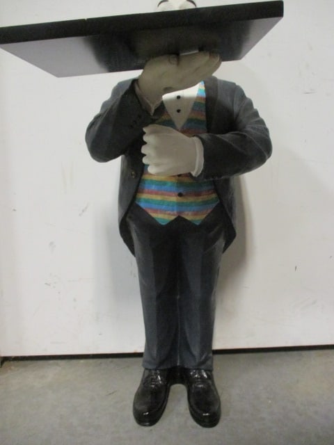 Novelty "Jeeves" Butler Valet Stand/Accent Table - 3