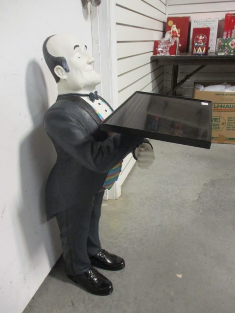 Novelty "Jeeves" Butler Valet Stand/Accent Table - 4