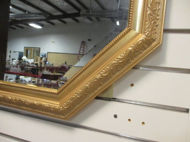 Gold Gilt Beveled Mirror - 2