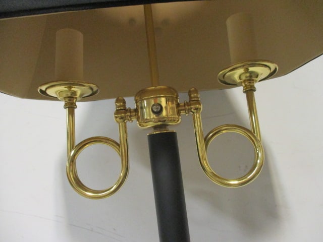 Black and Brass Neoclassical Inspired Candlestick Floor Lamp - 2