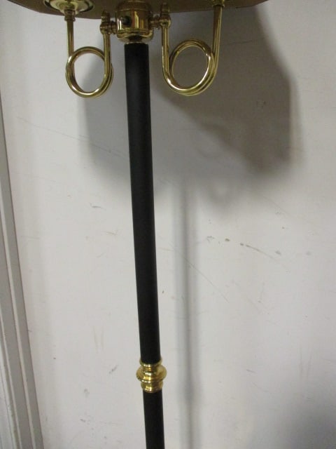Black and Brass Neoclassical Inspired Candlestick Floor Lamp - 3