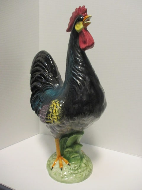 Large Viettri Italian Pottery Majolica Rooster - 2
