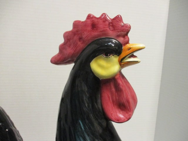 Large Viettri Italian Pottery Majolica Rooster - 3