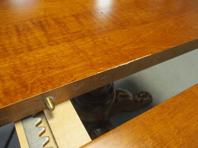 Ethan Allen Country Crossings Center Turned Pedestal Dining Table with Leaf - 11