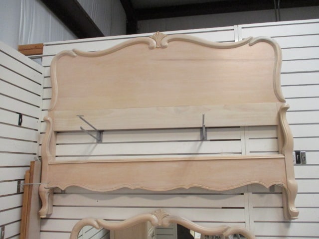 White Wash French Country Style Full Size Bed (1 of 6)