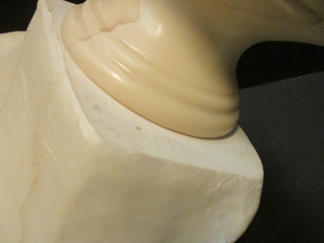 Classical Bust Modeled after Michelangelo's "David" Faux Marble Resin Tabletop Reproduction - 5