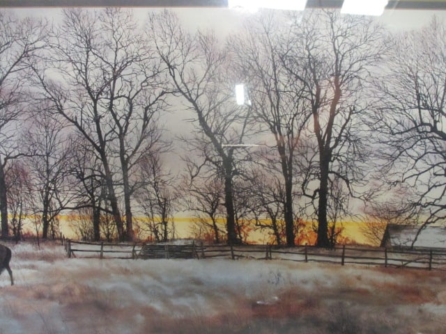 Framed and Matted Peter Sculthorpe "Hedgerow" Lithograph Print - 4