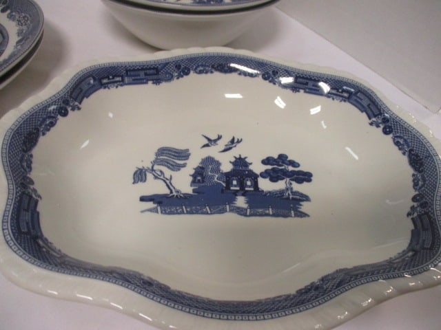 Johnson Bros. Blue Willow Serving Pieces - 2