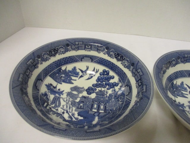 Johnson Bros. Blue Willow Serving Pieces - 9