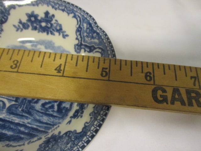 Spode Blue Room Cheese Knife and Four Spreaders, Wedgwood "Woodland" Ironstone - 4