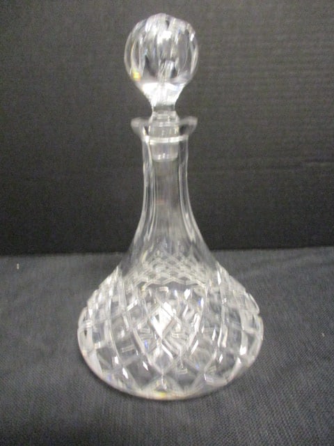 Vintage Crystal Decanter with Faceted Stopper (1 of 8)