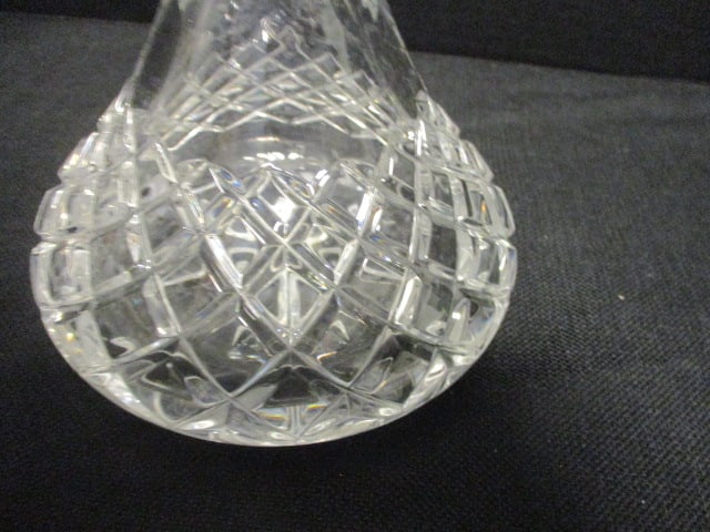 Vintage Crystal Decanter with Faceted Stopper - 5