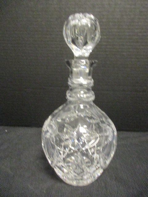 Vintage Bohemian Style Cut Crystal Decanter with Globe Stopper (1 of 10)