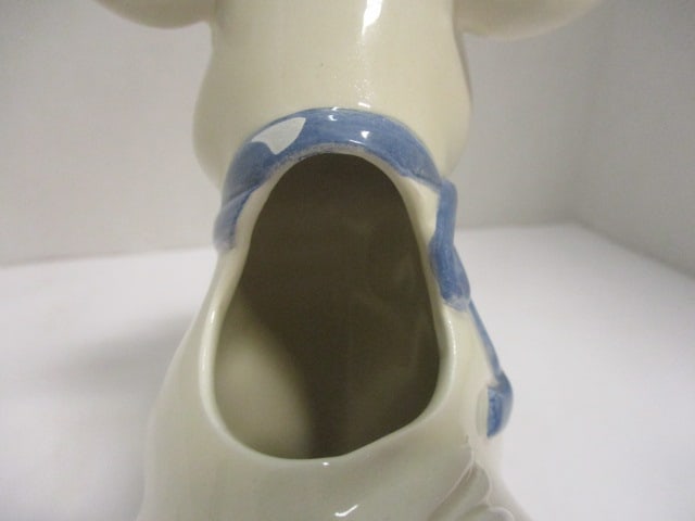 Lenox "Poppies on Blue" Pear Shape Sugar Bowl, Cow Shape Creamer, 3 Piece - 20