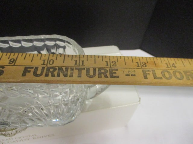 Shannon Crystal Flatware/Knife Caddy in Original Box, Waterford Stainless Cheese Knife - 6