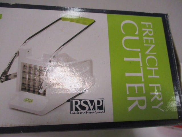 Classic Kitchen Basics French Fry Cutter in Original Box and The Pampered Chef Fruit Peeler - 5