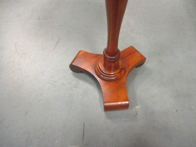 Ethan Allen Pine Turned Post Pedestal/Accent Table - 4