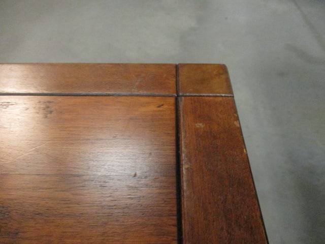 Pottery Barn Ginger Finish 2 Piece Nesting Table Set - 6