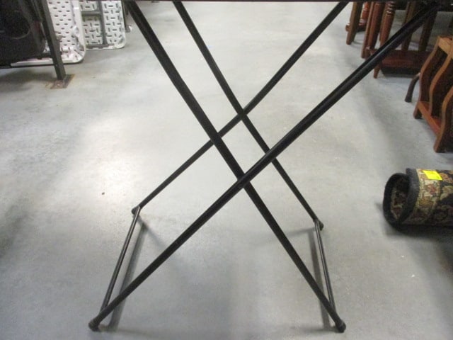 Adjustable Height Black Folding Table - 3