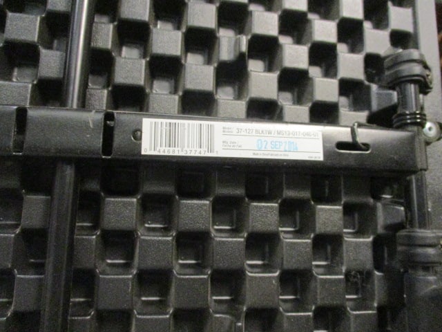 Adjustable Height Black Folding Table - 4