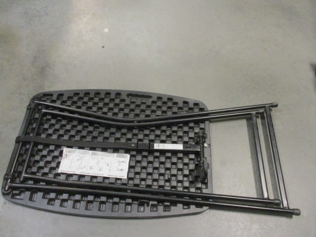 Adjustable Height Black Folding Table - 6