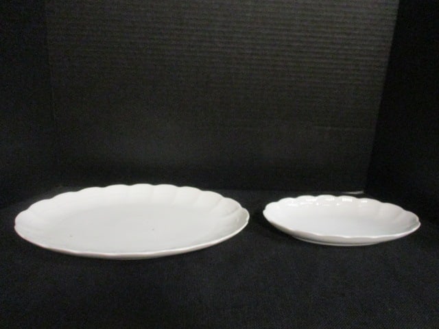 Kaiser "Romantica" West Germany Porcelain Oval Vegetable Bowl and Two Trays - 5