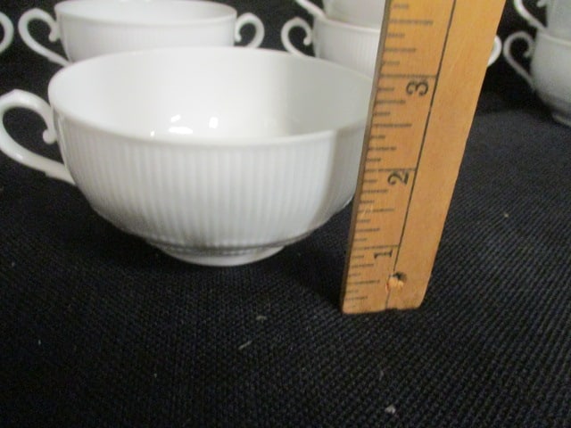 Kaiser "Romantica" West Germany Porcelain Bowls, Plates and Bouillon Clear Soup Bowls - 9
