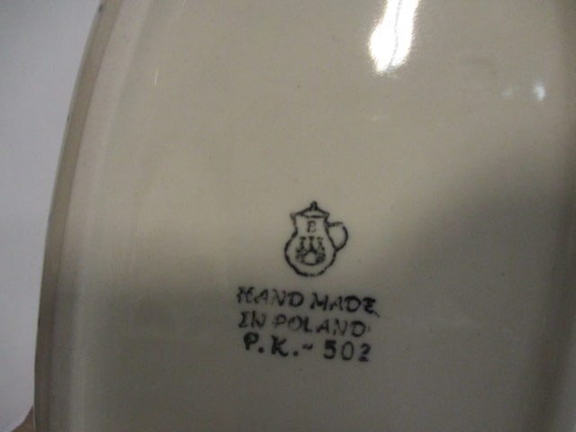 Polish Pottery Oval Dish - 4