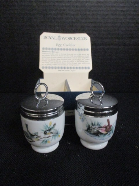 Set of Royal Worcester Egg Coddlers in Original Box: .