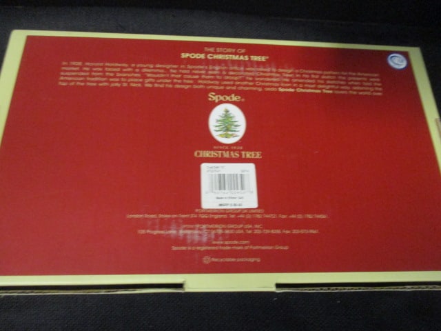 Two Spode "Christmas Tree" Oval Dishes-One in Original Box - 6