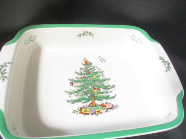 Two Spode "Christmas Tree" Oven to Table Bakers - 2