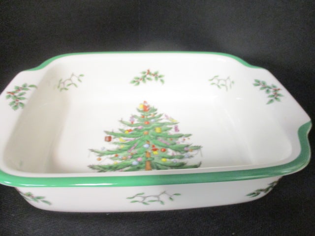 Two Spode "Christmas Tree" Oven to Table Bakers - 8