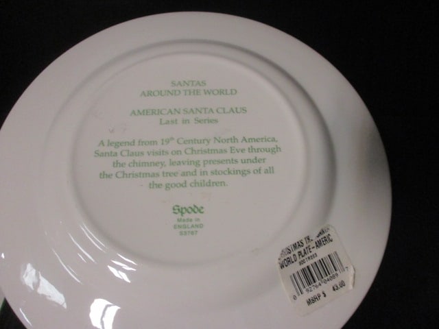 Six Spode "Santas Around the World" Annual Collector Plate - 13