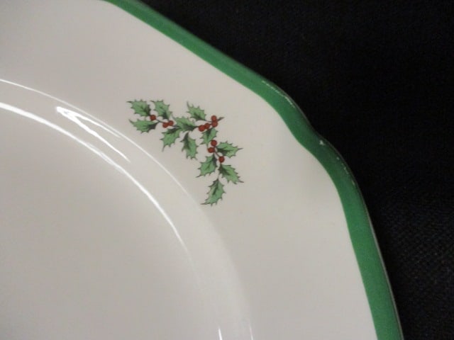 Spode "Christmas Tree" Round Serving Bowl and Rectangular Tray - 7