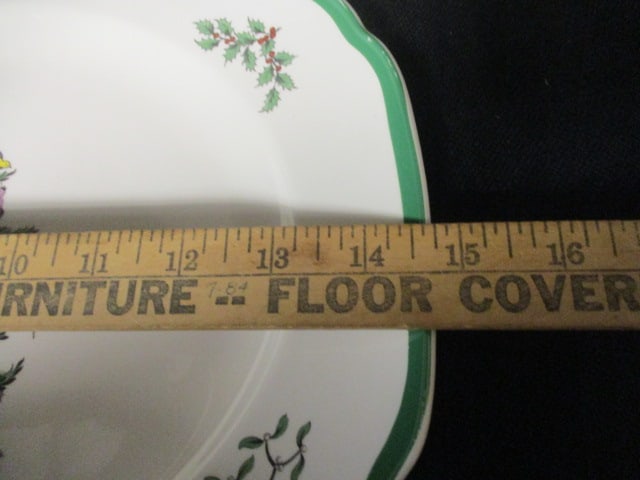 Spode "Christmas Tree" Round Serving Bowl and Rectangular Tray - 8