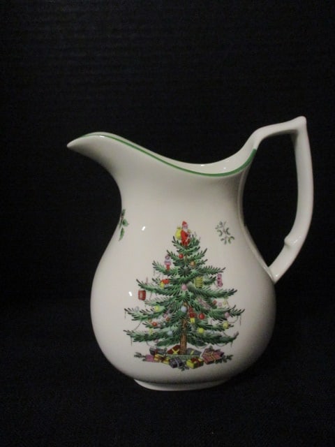 Spode "Christmas Tree" Microwave/Freezer Safe Pitcher: 8"h(top of handle)