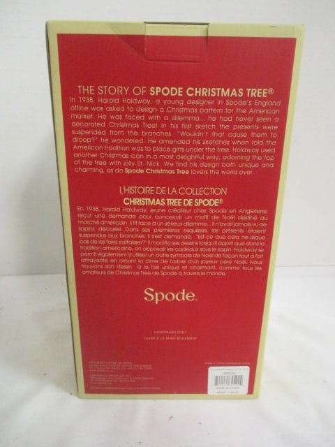 New Old Stock Spode "Christmas Tree" 4 Piece Champagne Flute Set - 2