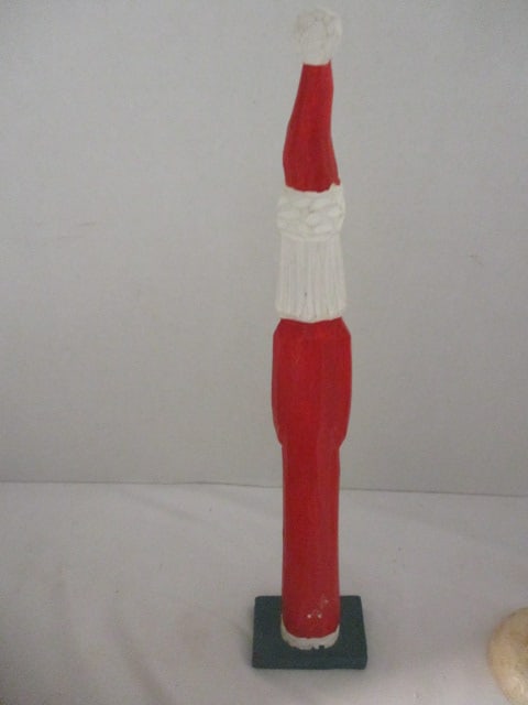 Five Sculpted Composite Santa Figures - 12