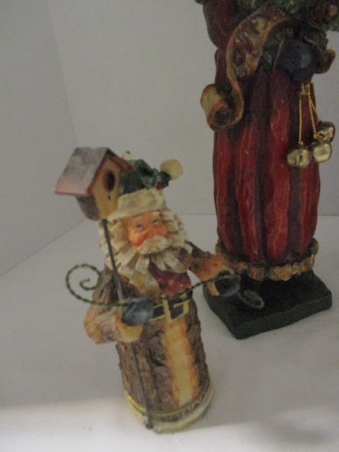 Five Sculpted Composite Santa Figures - 2