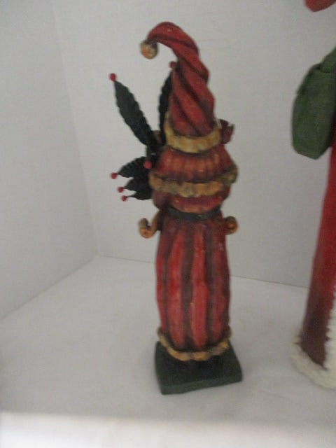 Five Sculpted Composite Santa Figures - 5