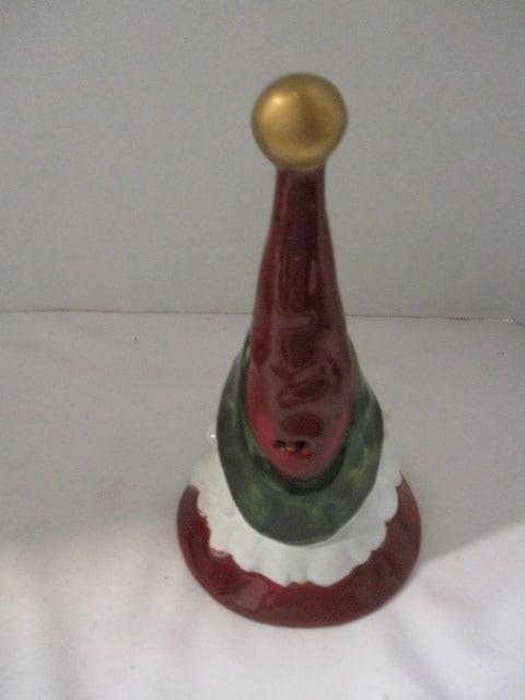 Musical Santa Snowglobe, Santa Bubble Night Light, Glazed Pottery Santa Bell, Pottery Santa Pick ... - 17