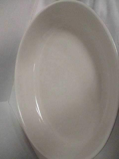Three Blue Stoneware Au Gratin and Blue/White Oval Baking Dish - 2