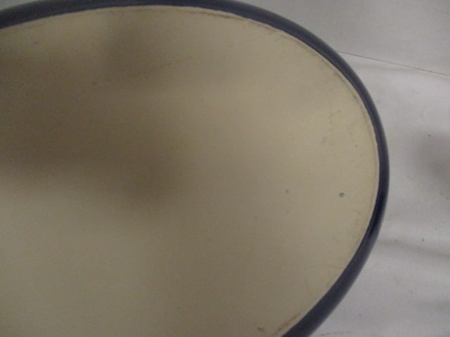Three Blue Stoneware Au Gratin and Blue/White Oval Baking Dish - 4